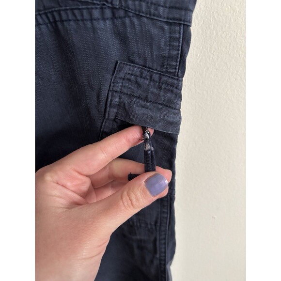 Sundance Cargo Pants XXL Sz 16 Blue Pockets Bohemian Summer‎ Coastal Lightweight - Picture 3 of 5